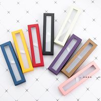 Wholesale Paper Transparency Pen Gift Box Colors Student Gel Pens Packing Boxes School Gifts Stationery Office Supplies Pack Case LLB10082