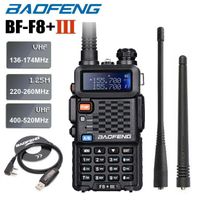 Wholesale Baofeng BF F8 III Upgrade Walkie Talkie Two Way Radio W UHF VHF Dual Band Long Range Ham Transceiver With Program Cable
