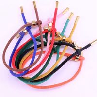 Wholesale 20Pcs Whole Multicolor Waxed Thread Cotton Cord String Strap Bracelet For Making Jewelry Findings