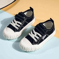 Wholesale Boots Toddler Shoes Low Top Children s Shoes Breathable Boys Casual Biscuit Girls Canvas Velcro Board