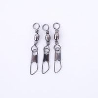 Wholesale Braid Line Lines Sports Outdoors100Pcs Fishing Barrel Swivel Pin Connector Solid Rings With Interlock Snap Random Size Send Drop Delivery