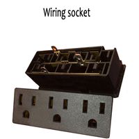 Wholesale Smart Power Plugs American Standard Embedded Socket AC USB Outlet Desktop Wiring Module DIY Pins Connector Plug