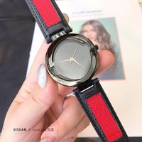 Wholesale Fashion Brand Watches for Women girl style Leather strap Quartz wrist Watch G100