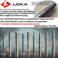 Wholesale LOXA F seires Sintered diamond tools Diamond grinding tool CNC engraving bit for carving Granite relief end milling tool