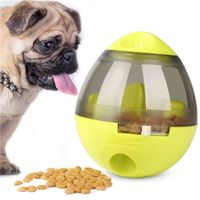 Wholesale Tiger Dog Pet Toys Smarter Cat Dogs Ball Food Dispenser Interactive Dog Toy For Pet Playing Training IQ Treat Ball Feed Tumbler Y1214