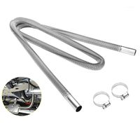 Wholesale 200cm Car Air Parking Heater Exhaust Pipe With Clamps Fuel Tank Hose Tube For Crude Oil Heater Manifold Parts1