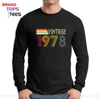 Wholesale Vintage T Shirt Men s Summer Costume Retro In T shirt Team Birthday Party Gift Long Sleeves Tee Tops Men s T Shirts