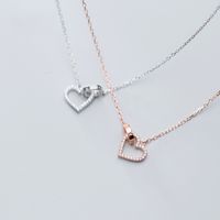 Wholesale Mix Genuine Sterling Silver Fashion Beads Heart Shape Pendant Necklace Women s Anniversary Gift Jewelry China Factory Direct Sell