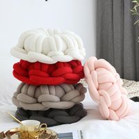 Wholesale Cushion Decorative Pillow Ins Handmade Ring Knotted Personalized Doughnut Creative Home Office Back Cushion Sofa Decor Ornaments