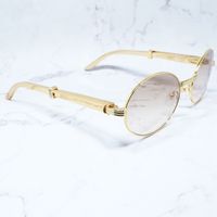 Wholesale Stainless Steel Luxury Sunglasses Men Carter Vintage Shades Eyewear Fill Prescription Designer Sun Glasses TKG6