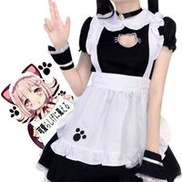 Wholesale Theme Costume Lolita women s maid costume black and white anime uniform maid s cosplay male female dress coffee shop TATU