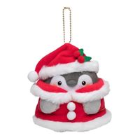 Wholesale Small Package FREE HotSelling Kawaii Toy Cartoon Stuffed Super Soft Christmas Penguin Plush Keychain YT199504