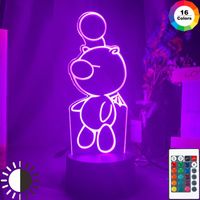 Wholesale Night Lights Game Final Fantasy Moogle Figure Led Light Lamp For Kids Bedroom Decor Color Changing Nightlight Cool Child Christmas Gift