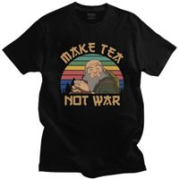 Wholesale 2021 Funny Avatar The Last Airbender T Shirt Short Sleeved Cotton Top Iroh Make Tea Not War Tshirt Anng Tees Summer Clothing