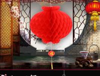 Wholesale 26 CM inch Chinese Traditional Festive Red Paper Lanterns For Birthday Party Wedding Decoration Hanging Supplies