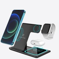 Wholesale New Multifunctional W Multifunctional in Foldable Wireless Charger Stand For IPhone Watch TWS Universal