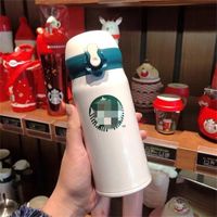 Wholesale Starbucks Mug oz ml ml ml Intelligent thermos stainless steel coffee cups Mugs cartoon straw outdoor kettle gift cup Stylish Bottle thermo for Students