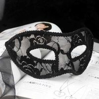 Wholesale Black Red White Women Sexy Lace Eye Mask Party Masks For Masquerade Halloween Venetian Masquerade Masks Q0806