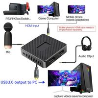 Wholesale USB To compatible Video Audio Game Capture Card With Loop Out For Live Streaming Camcorders