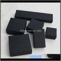 Wholesale Packaging Display Drop Delivery Jewelry And Retail Boxes Black Kraft Packing Bracelet Necklace Ring Ear Nail Box Christmas Year Gift C