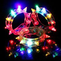 Wholesale Glow Funny Flash Bracelet Fluorescent Color Changing For Party LED Eight Lamp JAN88 Decoration