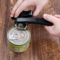 Wholesale 1pc Plastic Professional Kitchen Tool Safety Hand actuated Can Opener Side Cut Easy Grip Manual Opener Knife for Cans Lid Q2