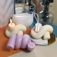 Wholesale Craft Tools Geometric Knot Rope Ball Silicone Candles Mold For Soap Mould DIY Peony Handmade Model Plaster