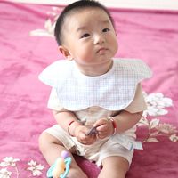 Wholesale Baby Bibs Waterproof Degree Flower Shape Stuff For Newborns Boy Girl Feeding Burp Cloth Saliva Towel Infant Apron