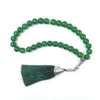Wholesale Tesbih Store mm Crystal Beads With Green Tassel Prayer Tasbih Misbaha Islamic For Birthday Gift Beaded Strands