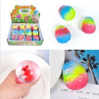 Wholesale Fidget Toy Anti Stress Dinosaur Egg Novelty Fun Splat Grape Venting Balls Squeeze Stresses Reliever Gags Practical Jokes Toys Funny Gadgets