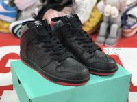 Wholesale SPOT x High Gasparilla Skateboard shoes Black Challenge Red Metallic Silver Outdoor Sports Sneakers Trainers