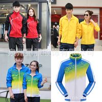 Wholesale Couple Sportswear Suit plus Size Jacket High School Student Uniform Running Fitness Work Group Clothes Customized Logosoccer Jersey