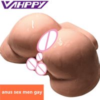 Wholesale Vahppy kg Male Silicone Big Ass d Real Anal Testis Sex Doll Gay Sextoy Male Masturbator Sex Toys for Men Erotic Toys Ja309 Q0419