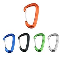 Wholesale Aluminium Alloy Climbing Buckle Professional Carabiner Keychain Outdoor Camping Snap For Mountaineering Equipment Hooks Rails