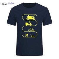 Wholesale Summer NEW Fashion Baby Car Bike Bicycle Motorcycle Evolution Tee Shirt For Man Summer Hip hop T Shirt Plus Size