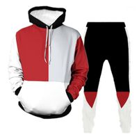 Wholesale Men s Tracksuits Spring And Autumn The Hooded Set Fashion Splicing Style Long Sleeve Pullover Young Men Women Casual Sports