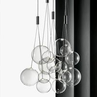 Wholesale Modern Glass Ball LED Pendant Lamps Nordic Fashion Kitchen Bedroom Dining Hanging Lamp Interior Lighting for Designers Fixtures