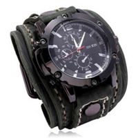Wholesale XIXIA Fashion Jewelry Wholale Custom Quartz Watch Punk Style Latt Cuff Wristband Leather Bracelet For Men