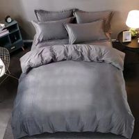 Wholesale 8 Solid Bedding Set Soft Flat Sheets Duvet Quilt Cover Pillowcase Bed Linen for Single Queen Full Size Home Textiles Duvet Cover