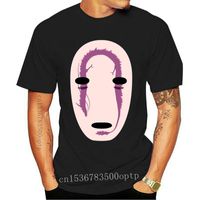Wholesale Men s T Shirts Chihiro Spirited Away Haku No Face Fitted Cotton Poly By Next Level T Shirt Printing Short Sleeve S xl Cool Fit Style
