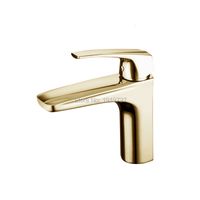 Wholesale Bathroom Sink Faucets New Arrival Unique Design Luxurious Product Golden Plate Finish Single Hole Gold l min Basin Mixer q6o
