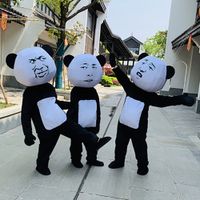Wholesale Funny Panda Mascot Costume Halloween Christmas Birthday Party Animation Bear Costumes