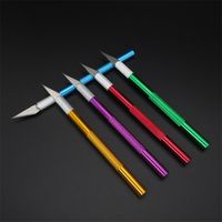 Wholesale 6Pcs Metal Handle Non Slip Blade Knife Cutting Model Making Baking Tools For Cakes Scalpel Cutter Engrave Carving Pastry Mat Factory Q2