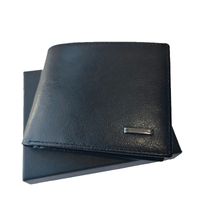 Wholesale Mens high quality wallets credit card holders short coin purse business cash Clip pocket handbag box set