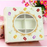 Wholesale NEWCookie Cake Packaging Box Chocolate Biscuit Candy for Clear Window Carton Cardboard Wedding Gift Box RRE11933