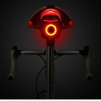 Wholesale Bike Lights IPX6 Waterprrof Bicycle Light Intelligent Induction BrakeTail Seatpost Lamp Adjustable Angle USB Rechargeable