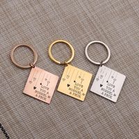 Wholesale Keychains I Love You Gift Key Chain For Couple Jewelry Wife Husband Anniversary Charm Bag Pendant Colors Choose Holder