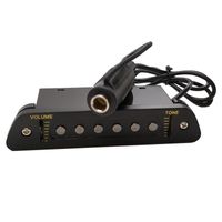 Wholesale Guitar Sound Hole Pickups Non Opening Adjustable Volume With EQ Equalizer Musical Instrument Accessories Outdoor Pads