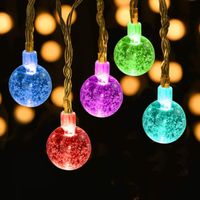 Wholesale Strings Year Festoon Christmas Holiday Lighting Garland Decorative Fairy Lights Fork Power Gypsophila Bubble Cherry Bulbs For Party