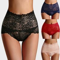 Wholesale Women s Panties Fashion Trend Women Sexy High Waist Knickers G string Lace Hollow Ladies Thongs Lingerie Underwear Briefs